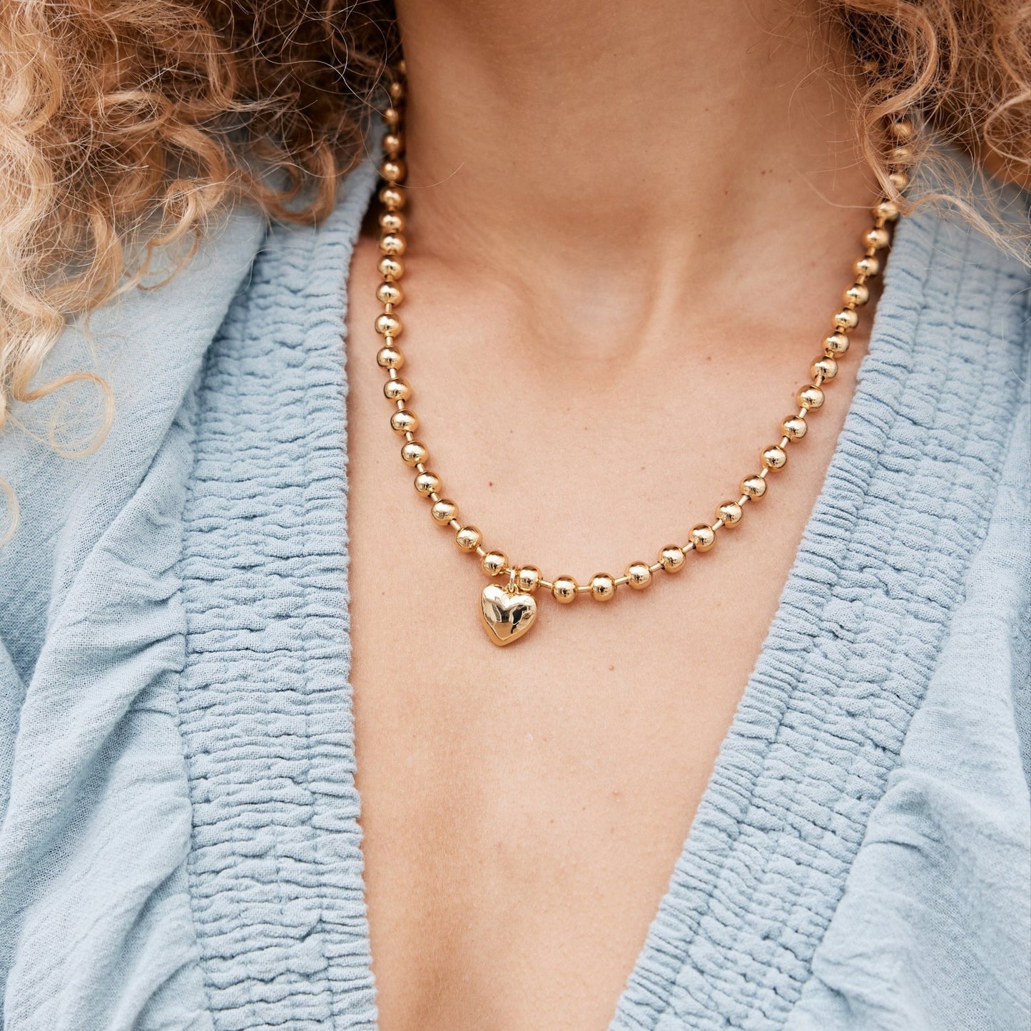 Ruby Heart Necklace - Lotus Diamond