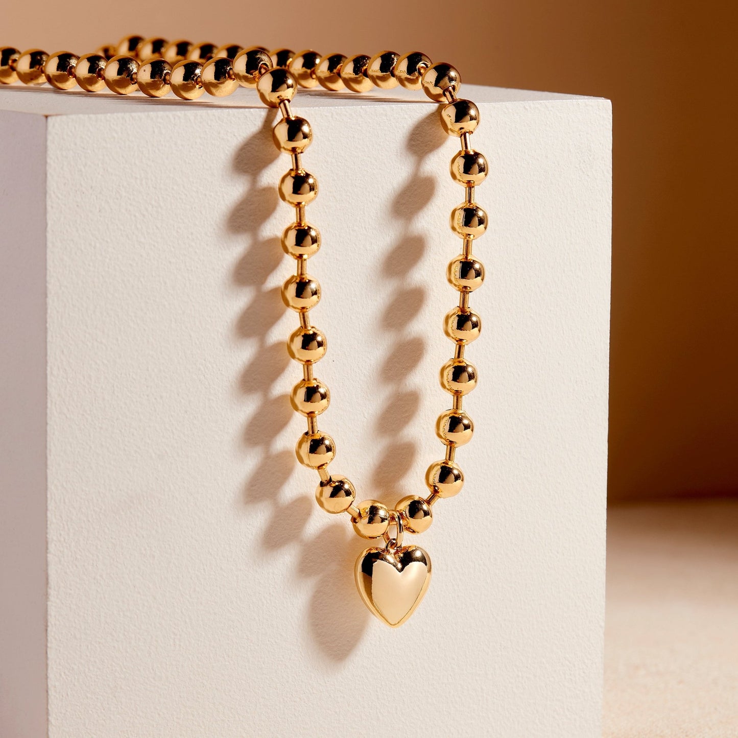 Ruby Heart Necklace - Lotus Diamond