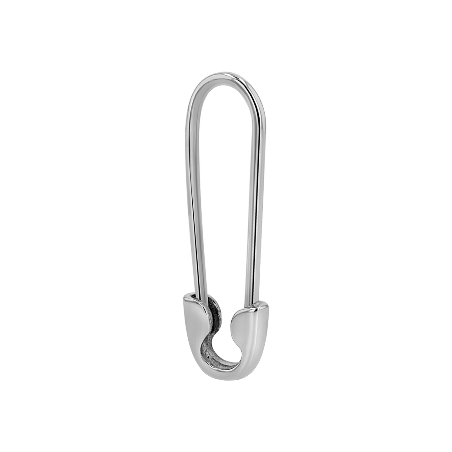 Safety Pin Earrings - Lotus Diamond