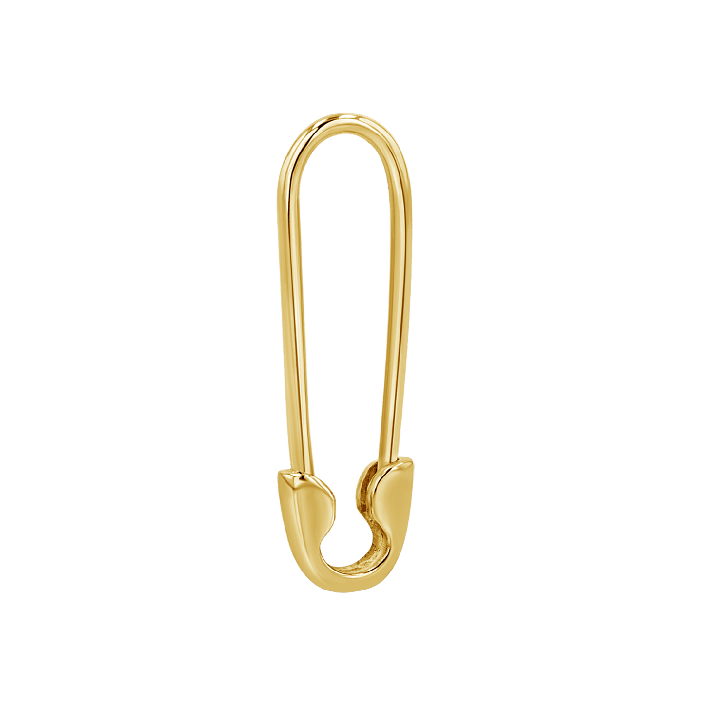 Safety Pin Earrings - Lotus Diamond