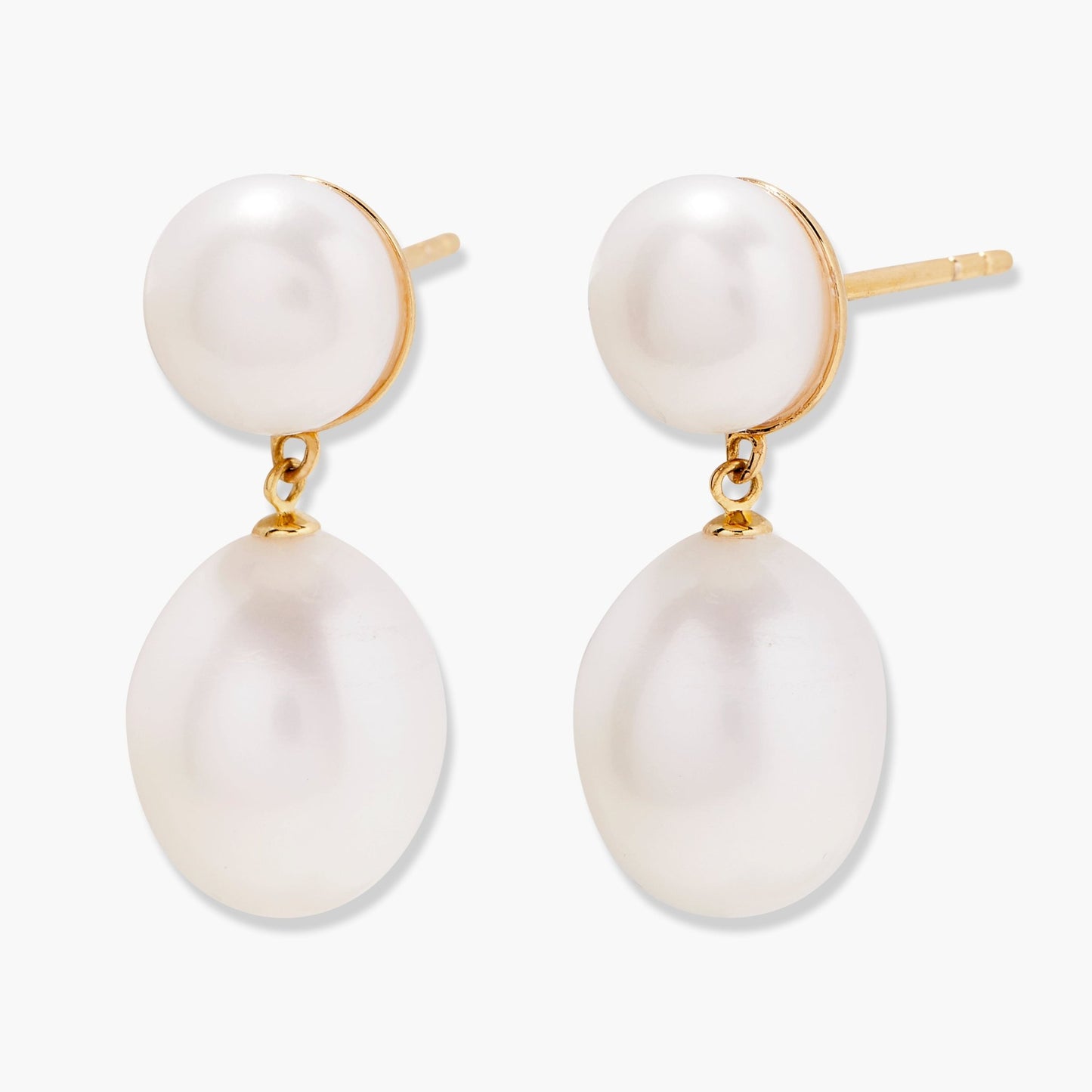 Scarlett Pearl Earrings - Lotus Diamond