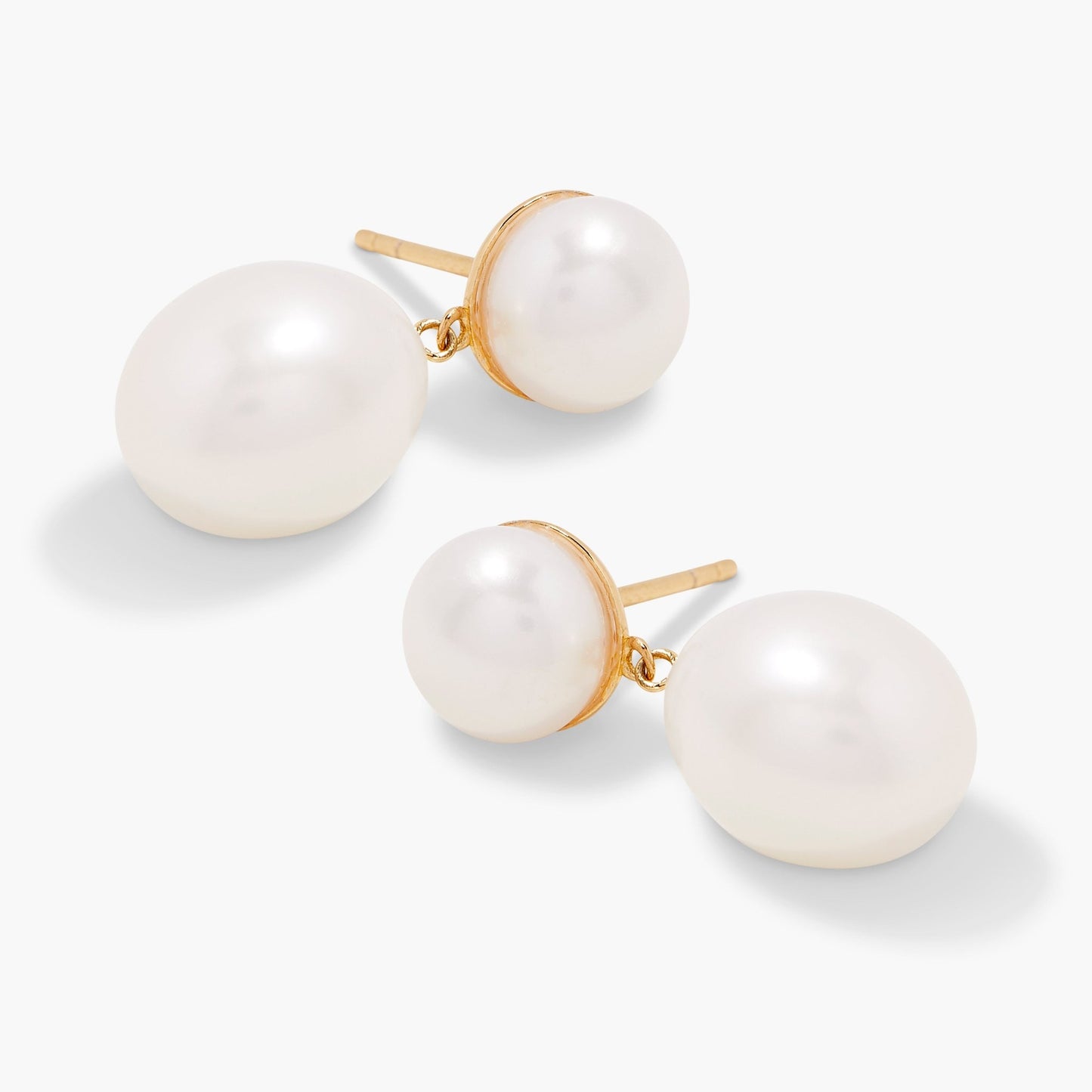 Scarlett Pearl Earrings - Lotus Diamond