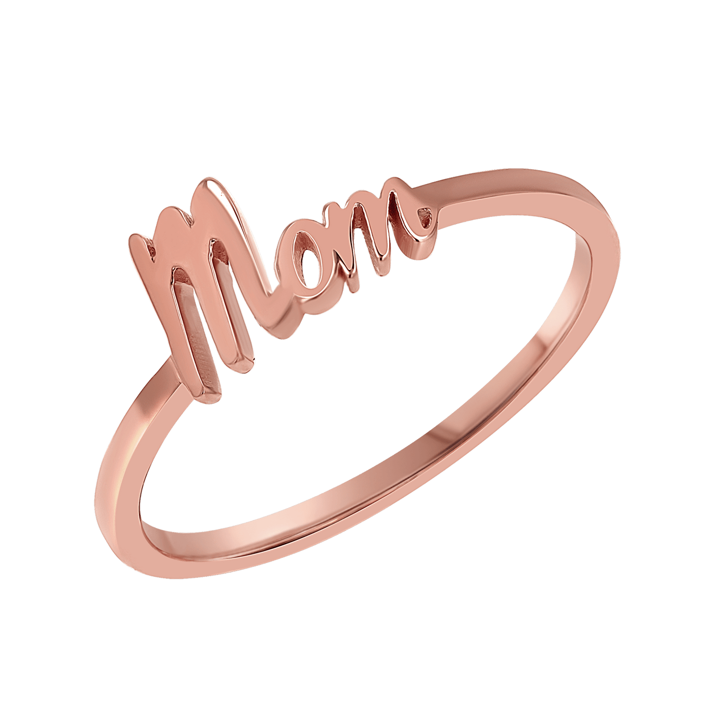 Script Mom Ring - Lotus Diamond