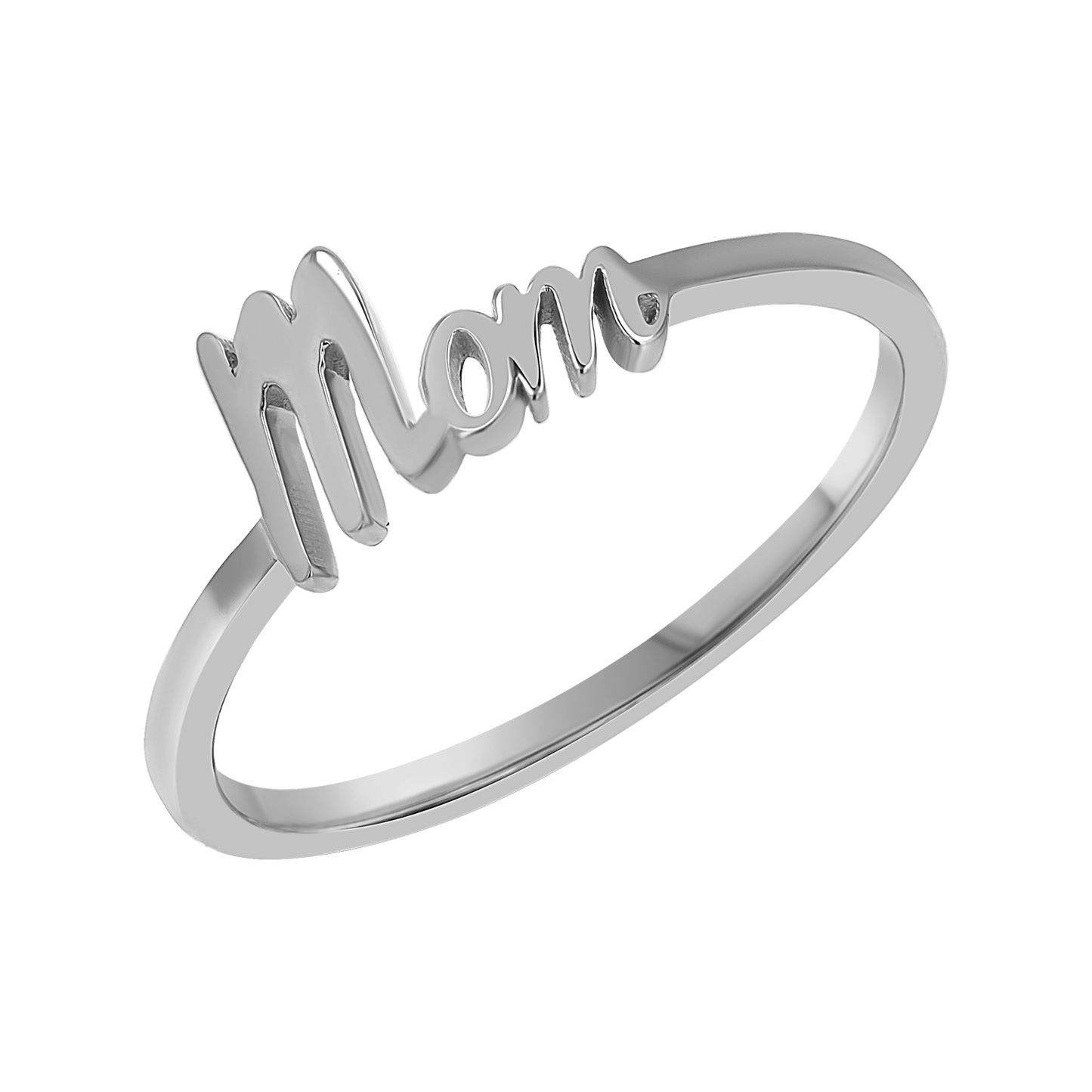 Script Mom Ring - Lotus Diamond