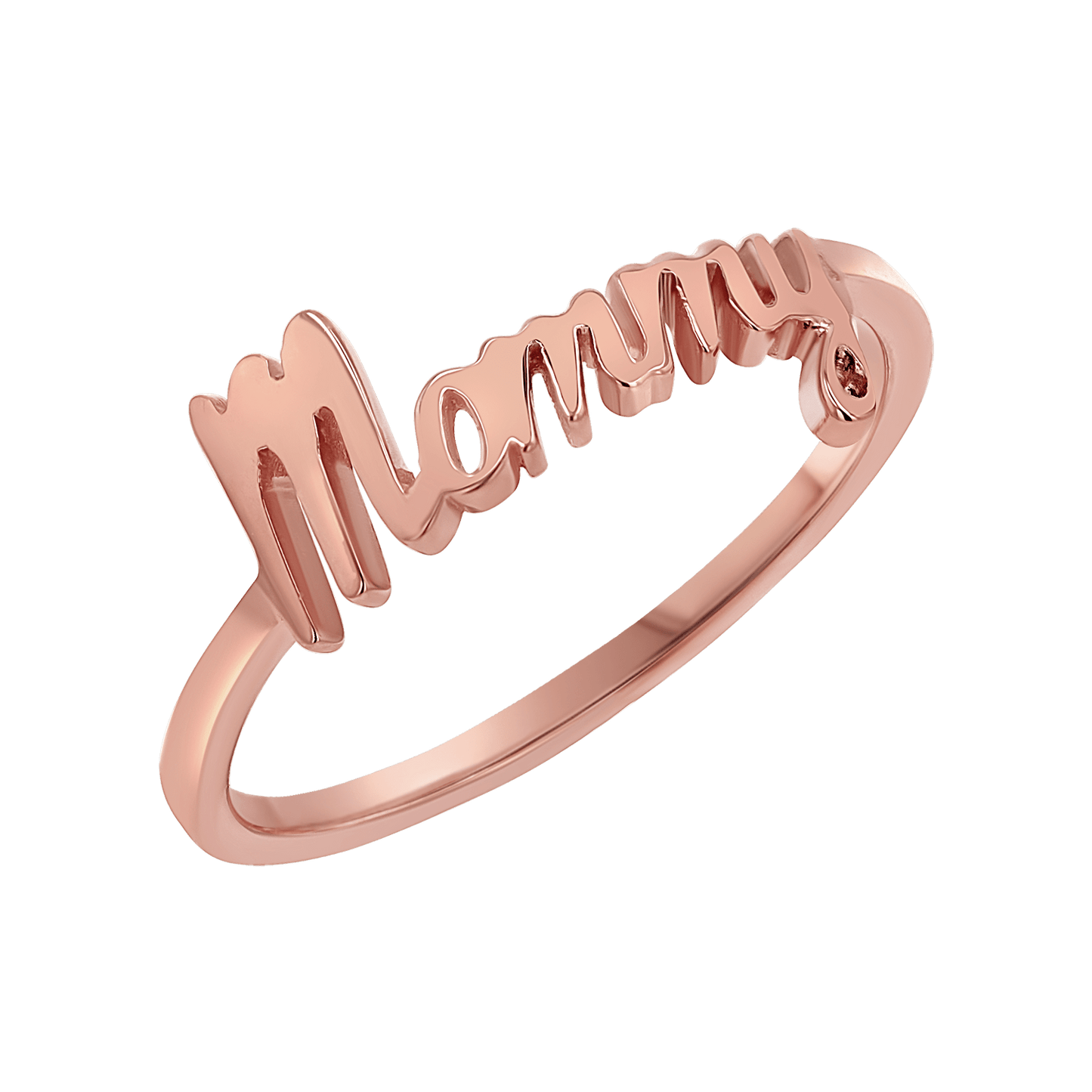 Script Mommy Ring - Lotus Diamond