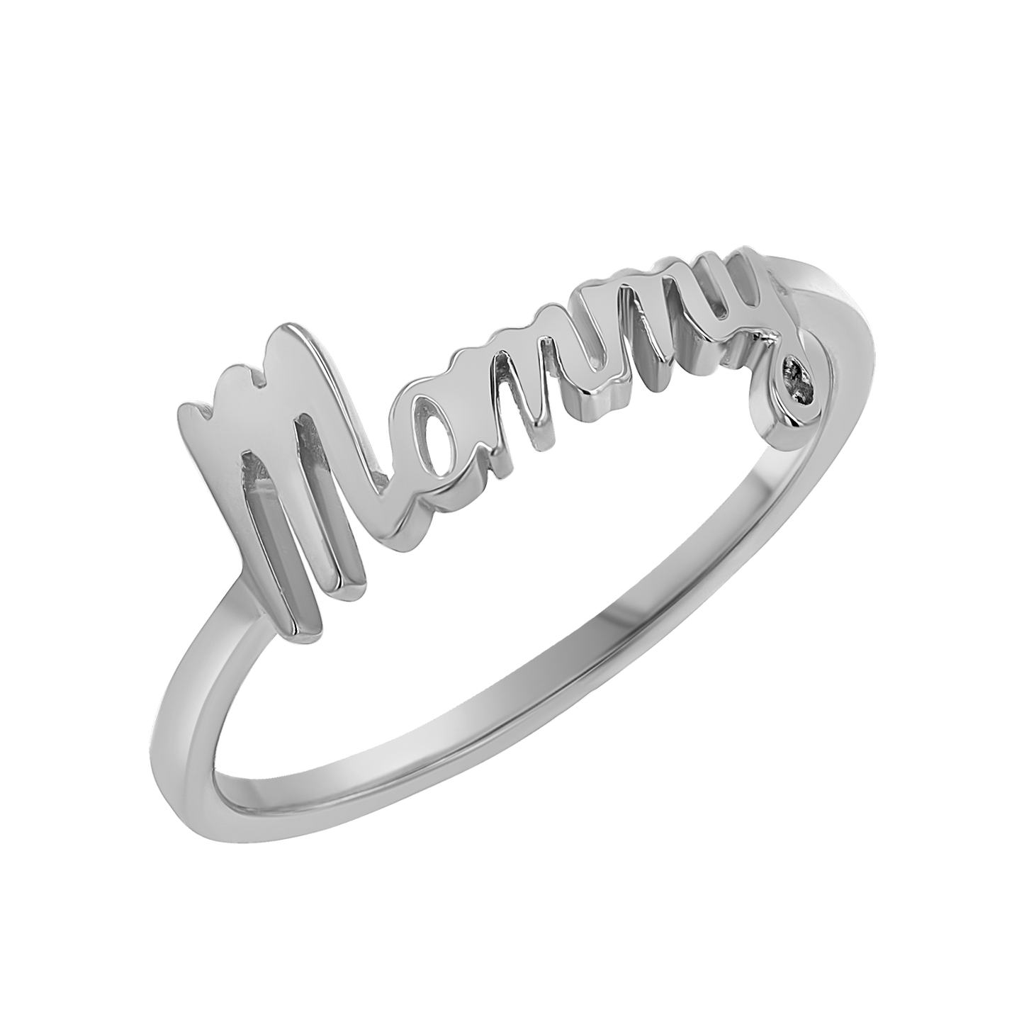 Script Mommy Ring - Lotus Diamond
