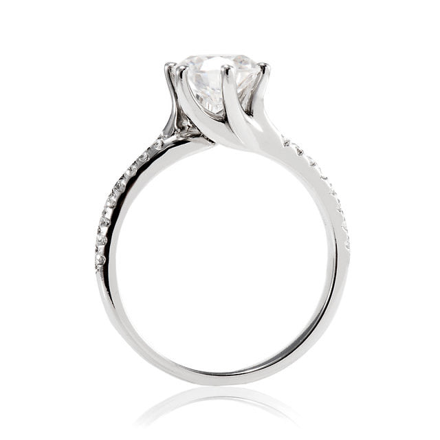 Six Claw Diamond 18K Ring Setting Lotus Diamond