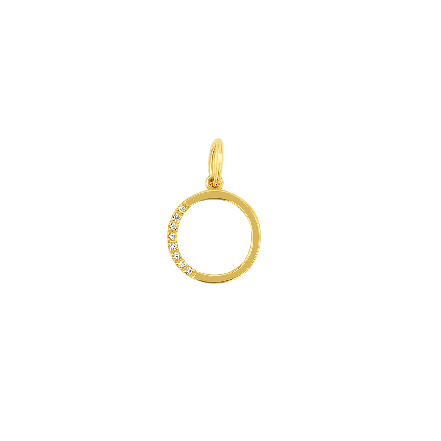 Sprinkle Diamond Initial Charm - Lotus Diamond
