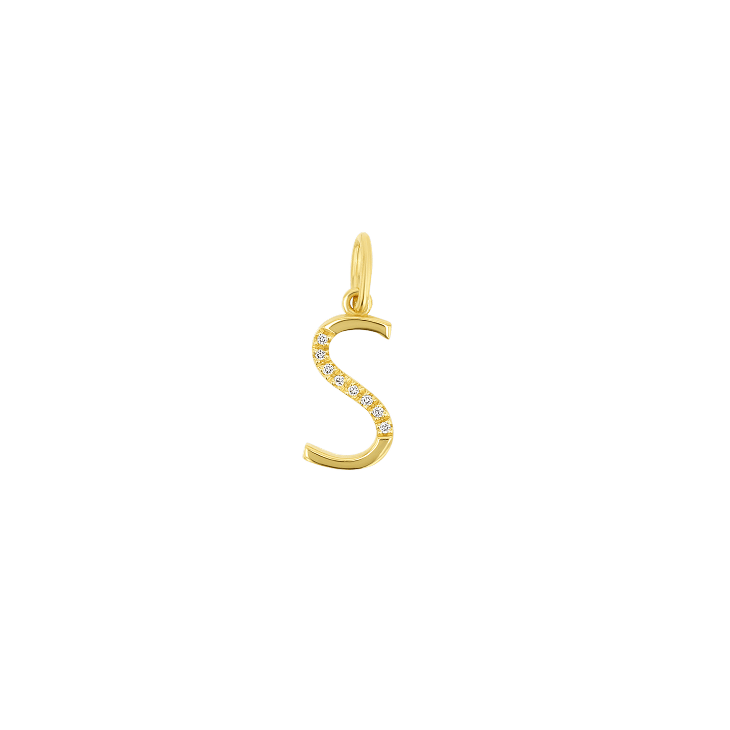 Sprinkle Diamond Initial Charm - Lotus Diamond
