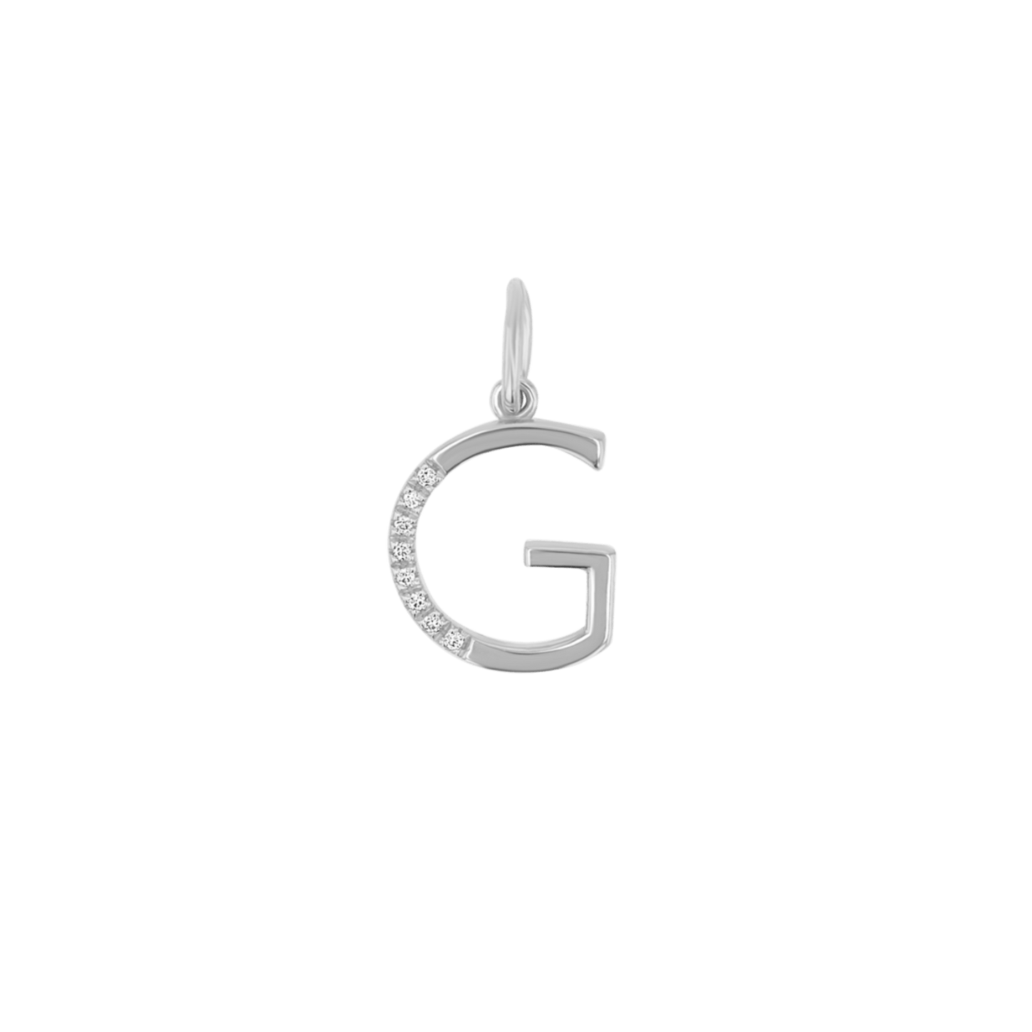 Sprinkle Diamond Initial Charm - Lotus Diamond