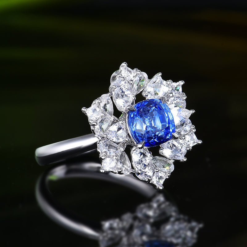 Sri Lanka natural cornflower sapphire - Lotus Diamond