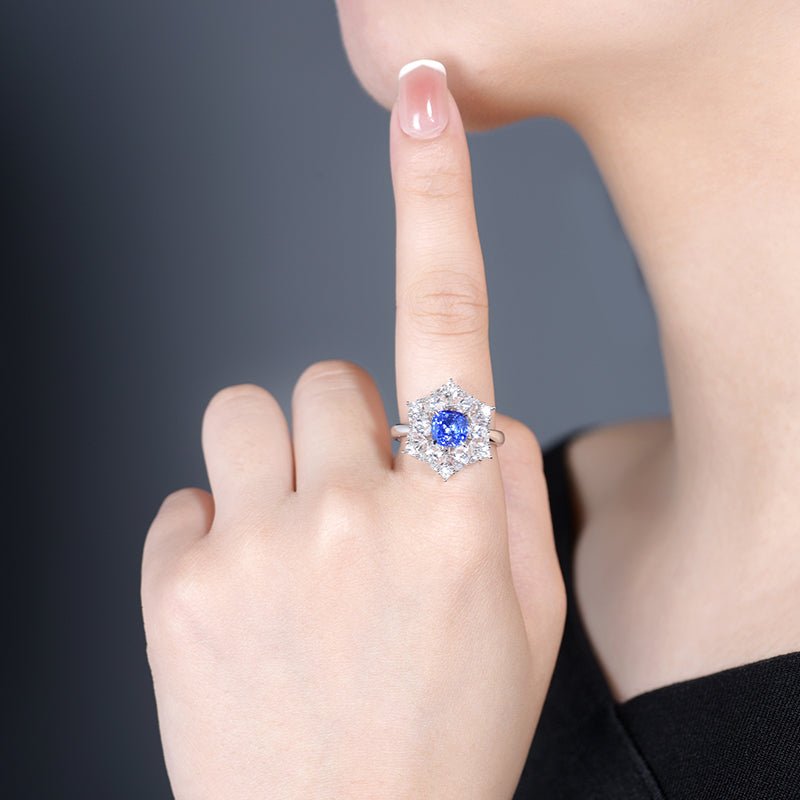 Sri Lanka natural cornflower sapphire - Lotus Diamond