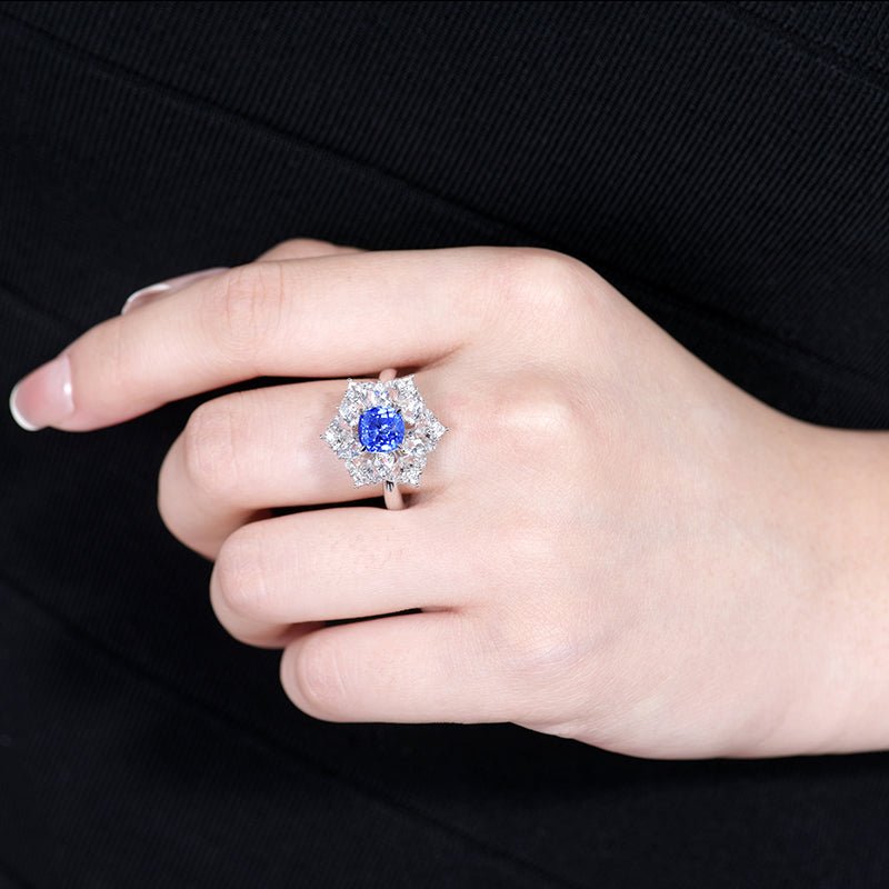 Sri Lanka natural cornflower sapphire - Lotus Diamond