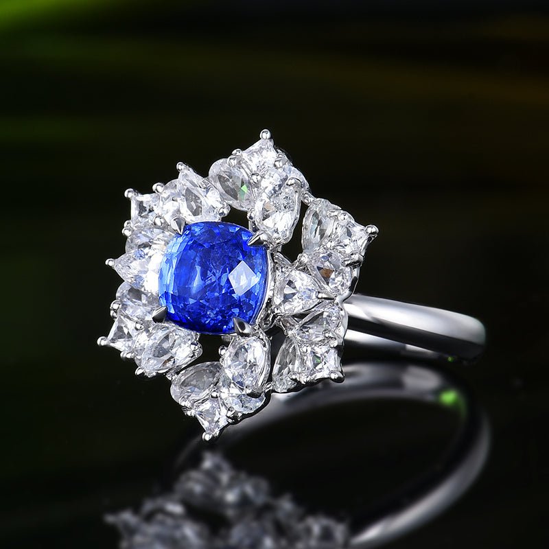 Sri Lanka natural cornflower sapphire - Lotus Diamond