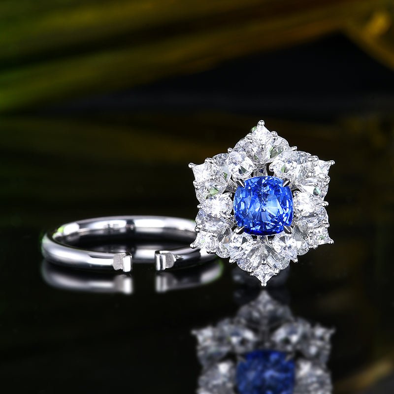 Sri Lanka natural cornflower sapphire - Lotus Diamond