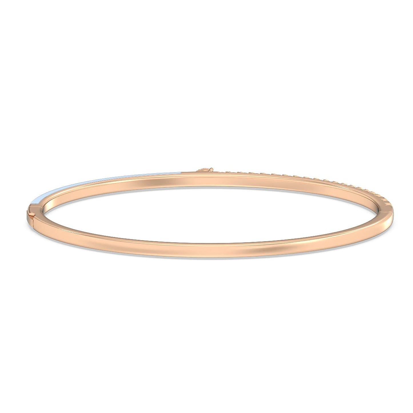 Staple Pear Diamond Bangle in Ceramic - Lotus Diamond
