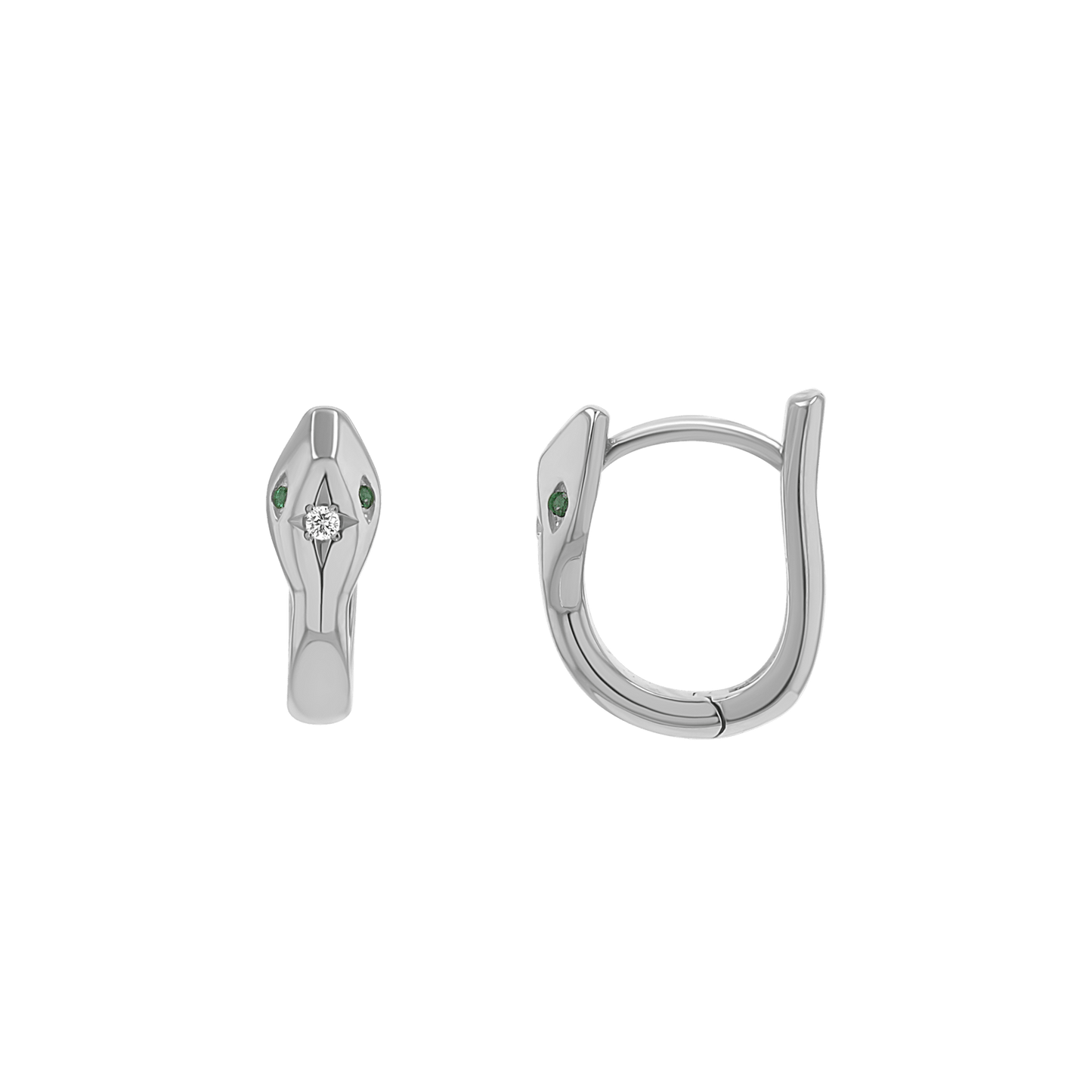 Starset Diamond Serpentine Huggies - Lotus Diamond
