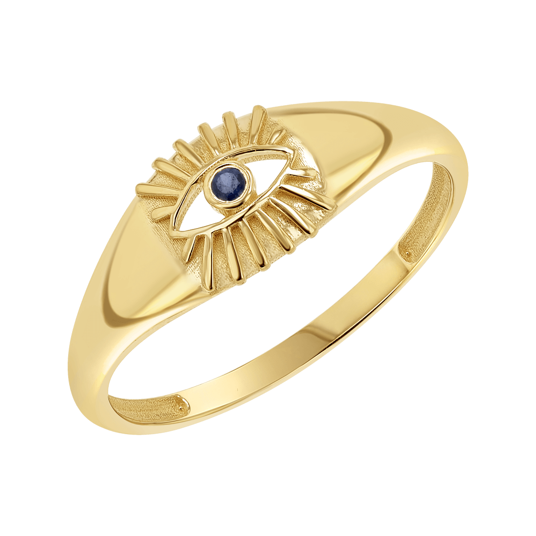 Sunbeam Evil Eye Ring - Lotus Diamond