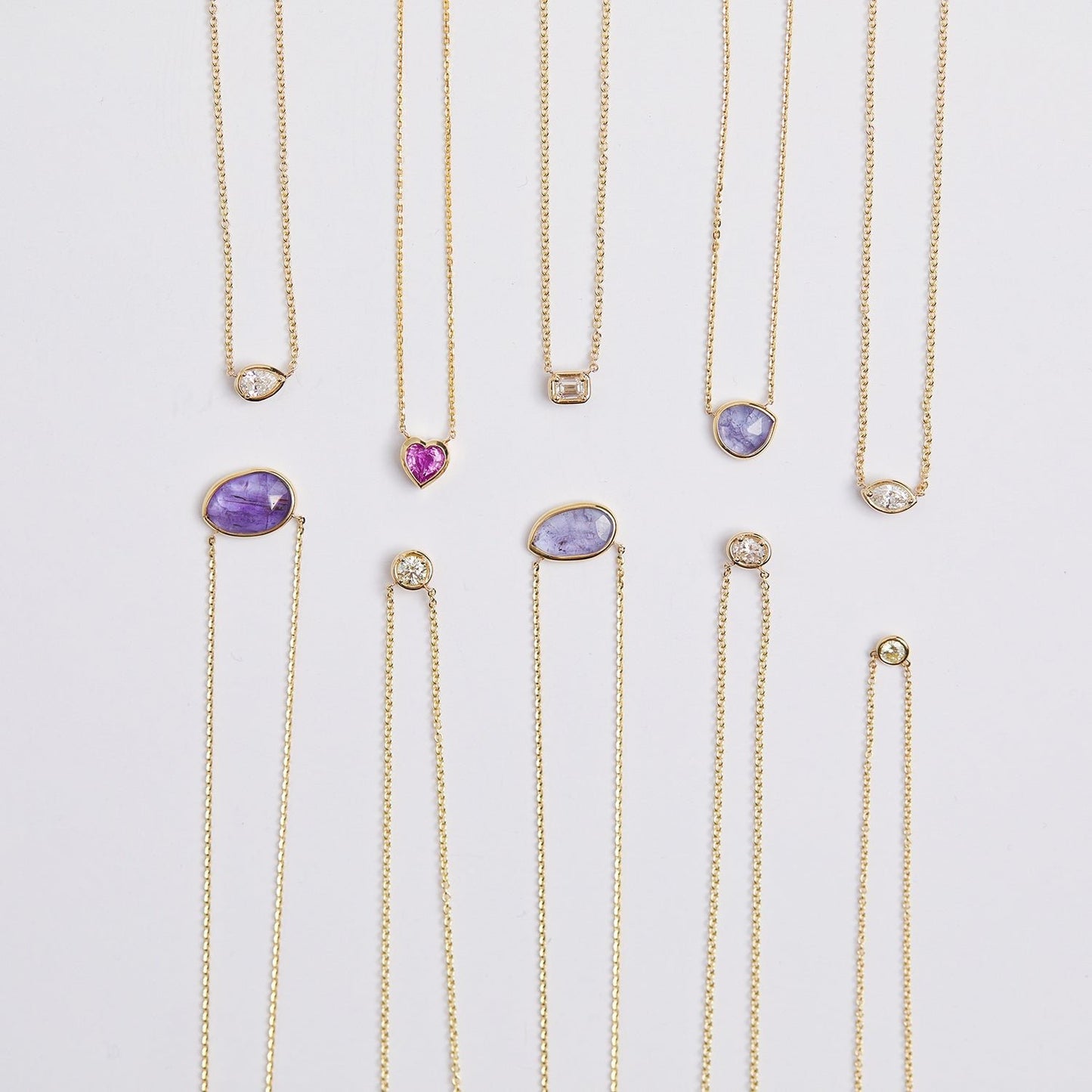 Tanzanite Gemstone Necklace - Lotus Diamond