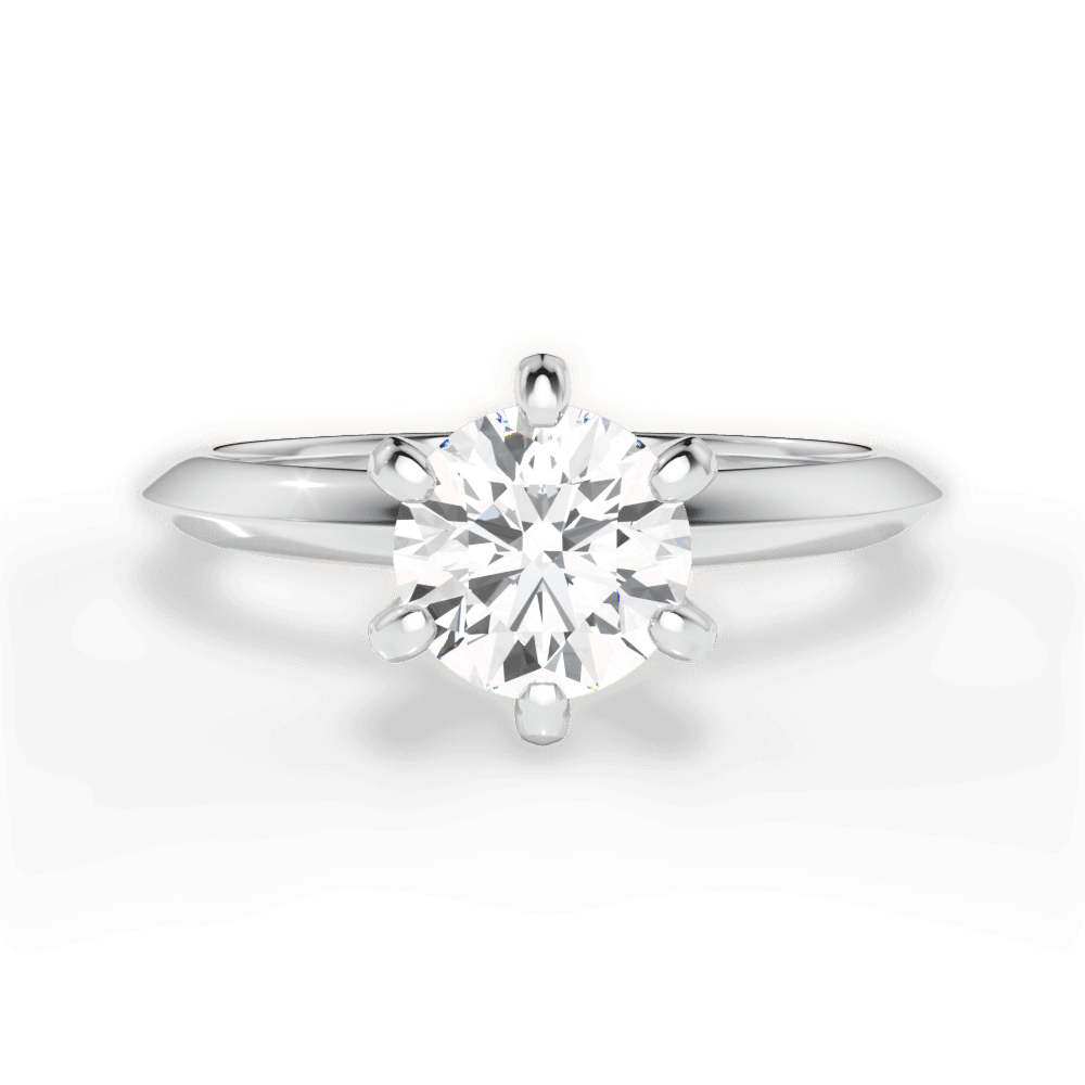 The Agnes Solitaire - Lotus Diamond
