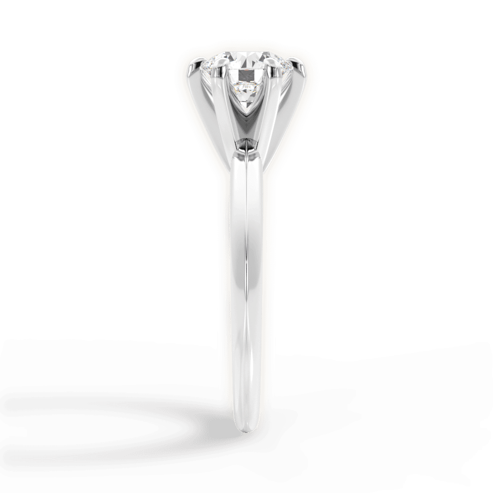 The Agnes Solitaire - Lotus Diamond
