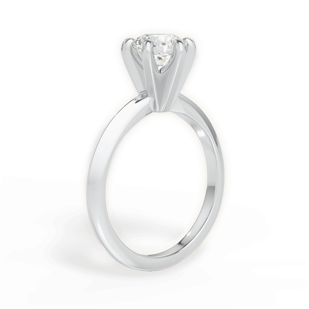 The Agnes Solitaire - Lotus Diamond