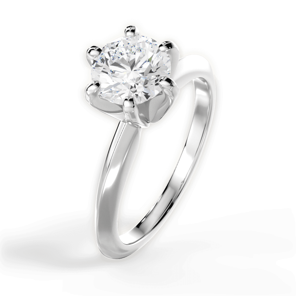 The Agnes Solitaire - Lotus Diamond