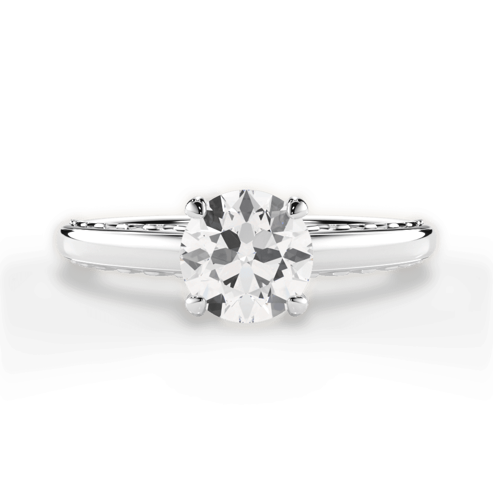 The Alessia Solitaire - Lotus Diamond