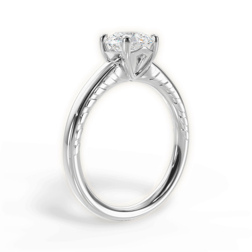The Alessia Solitaire - Lotus Diamond