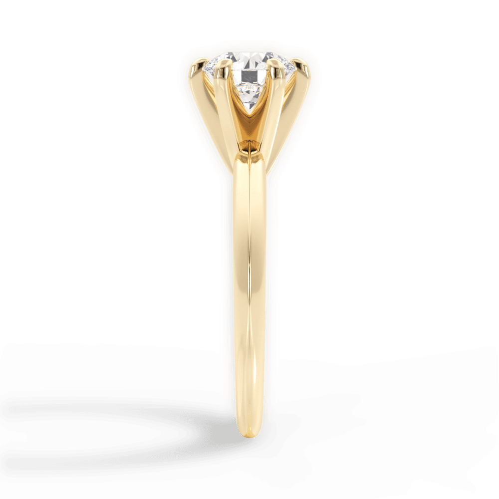 The Bella Solitaire Engagement Ring Lotus Diamond