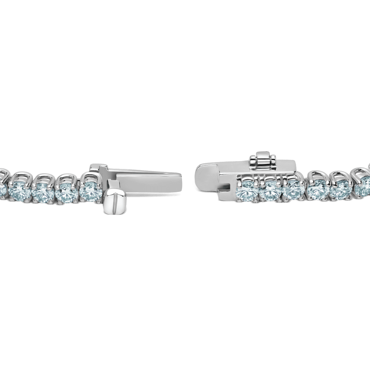 The Blue Tennis Bracelet, Small - Lotus Diamond