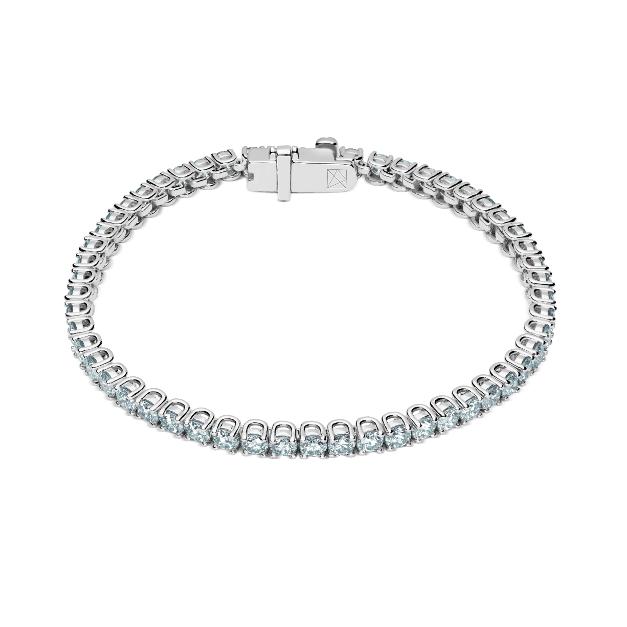 The Blue Tennis Bracelet, Small - Lotus Diamond