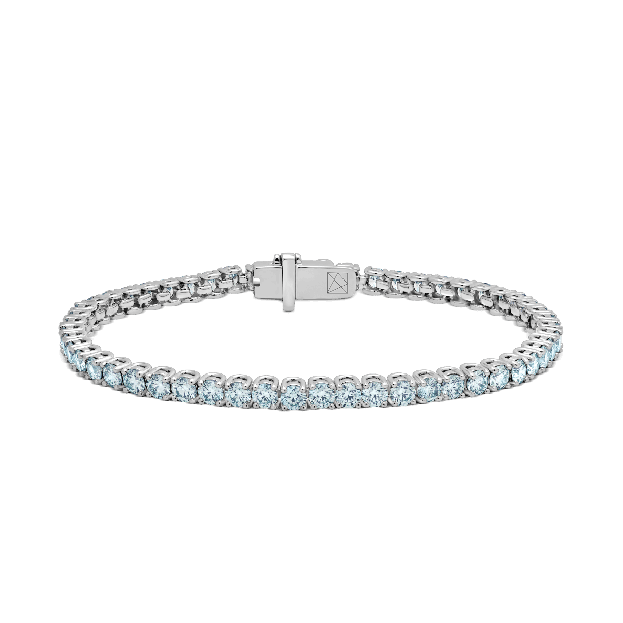 The Blue Tennis Bracelet, Small - Lotus Diamond