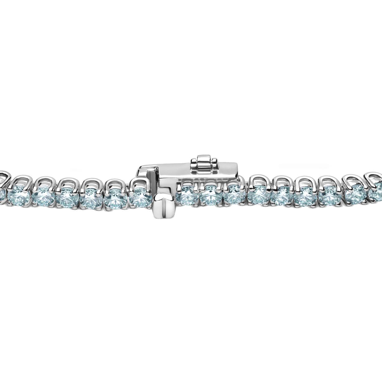The Blue Tennis Bracelet, Small - Lotus Diamond