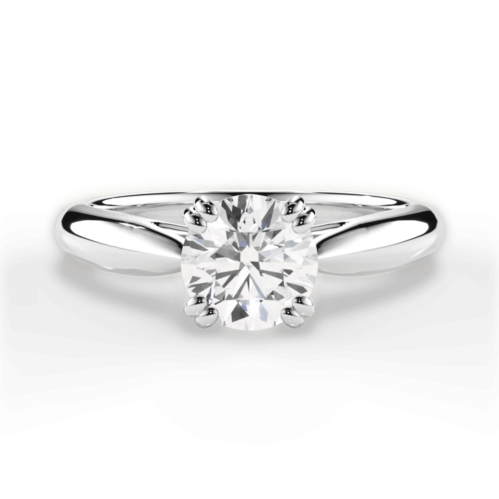 The Cordelia Solitaire Engagement Ring Lotus Diamond