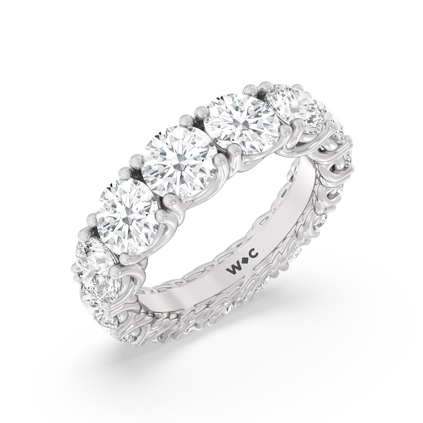 The Dumbo Eternity Ring - Lotus Diamond