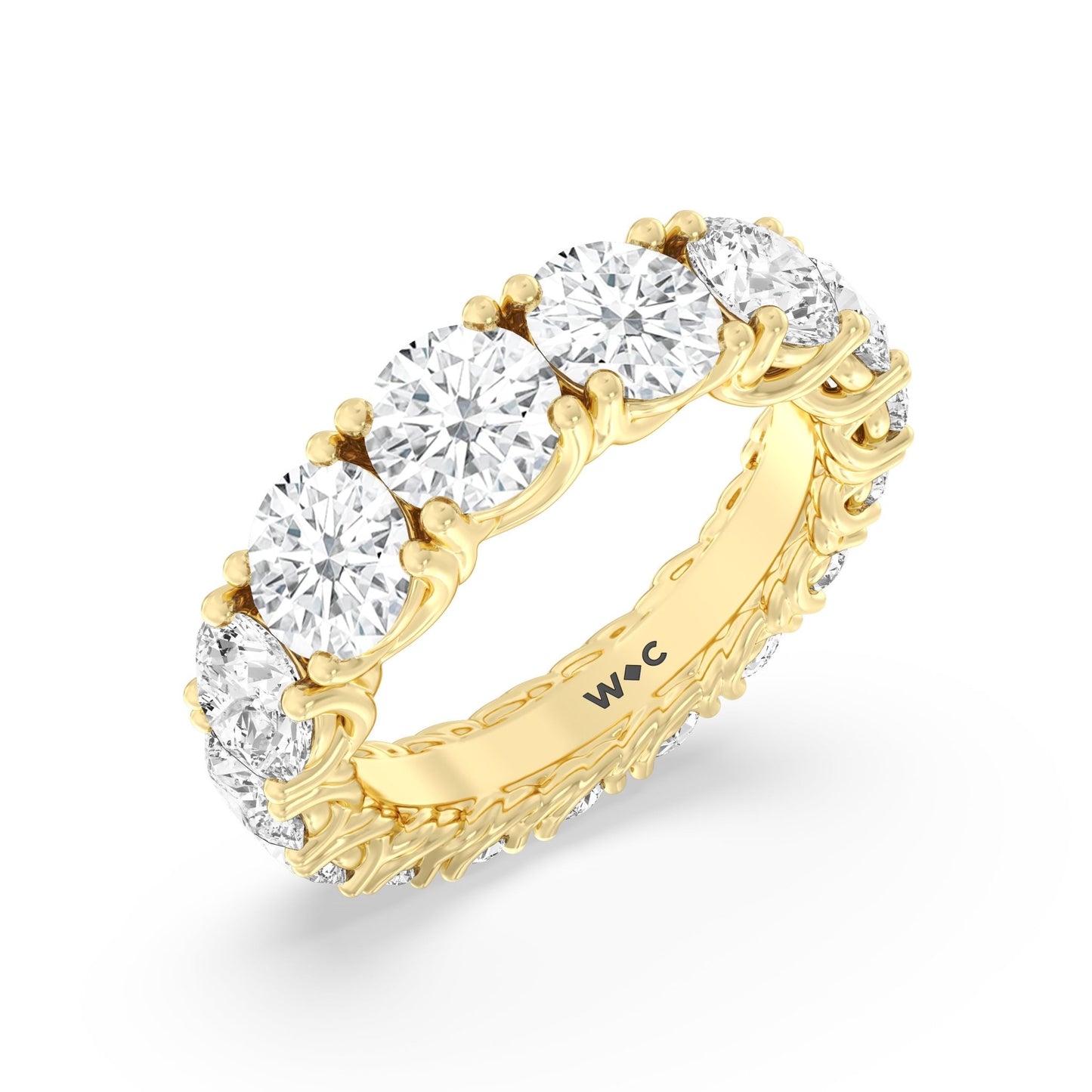 The Dumbo Eternity Ring - Lotus Diamond