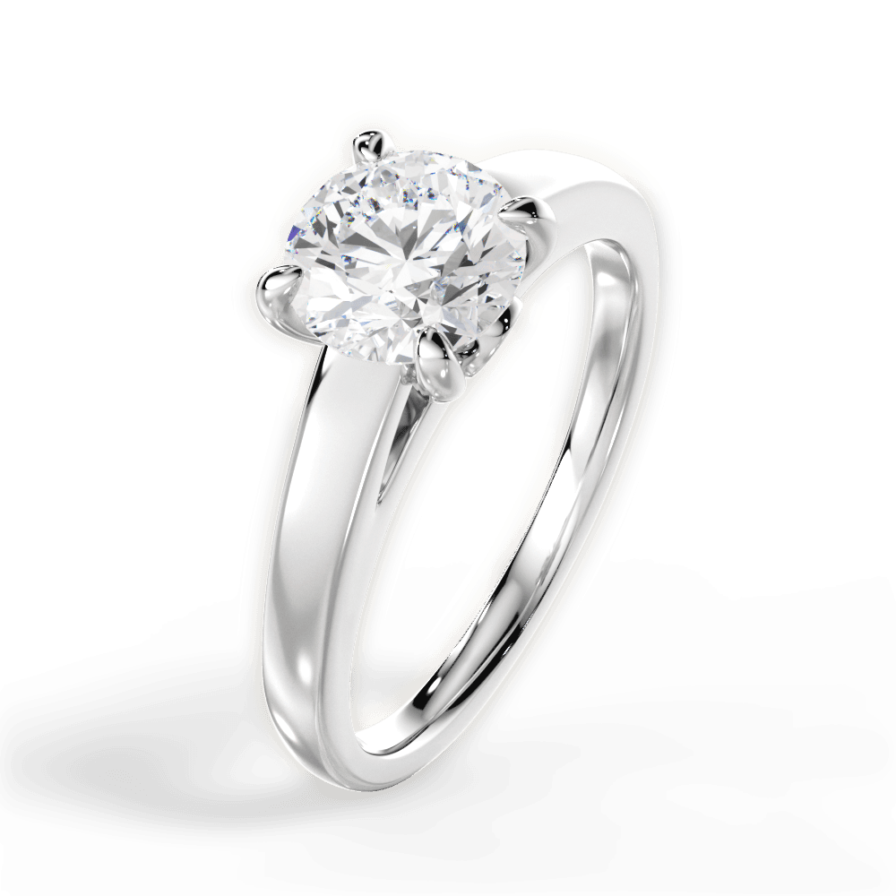 The Flora Solitaire - Lotus Diamond