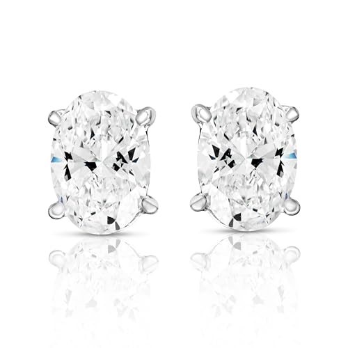 The IGI CERTIFIED 1 to 10 Carat LAB GROWN Diamond Stud Earrings Round Cut 4 Prong PUSH BACK (F - G Color, VS1 - VS2 Eye Clean Clarity) - Lotus Diamond
