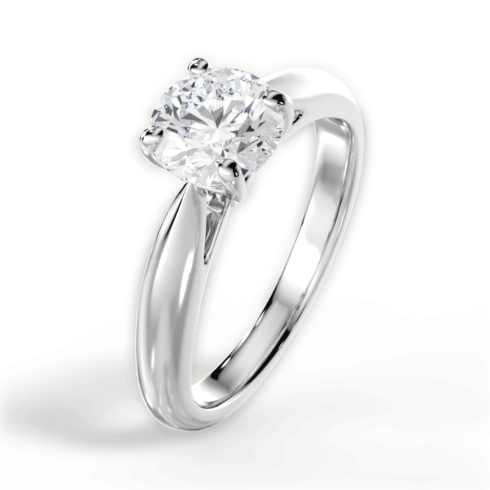 The Jasmine Solitaire Engagement Ring Lotus Diamond