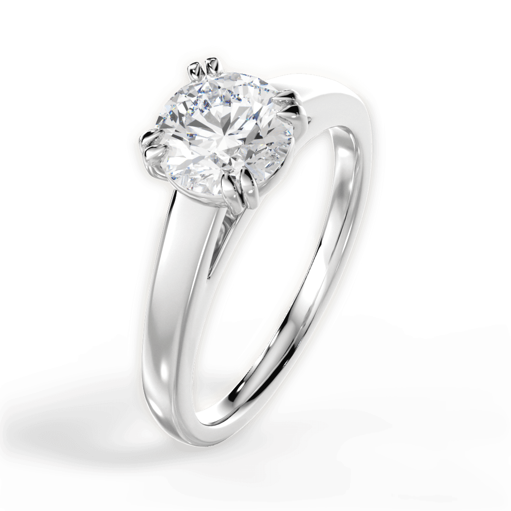 The Kendra Solitaire - Lotus Diamond