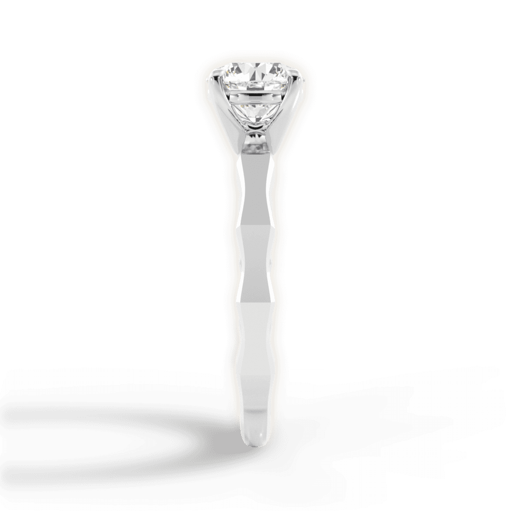 The Maddie Solitaire - Lotus Diamond