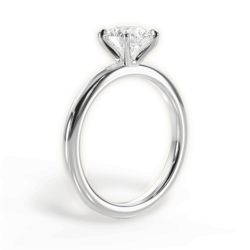 The Maude Solitaire - Lotus Diamond