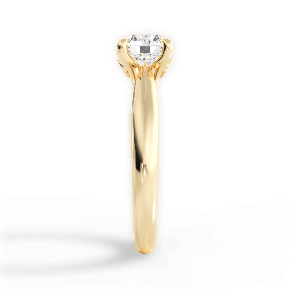 The Melina Solitaire - Lotus Diamond