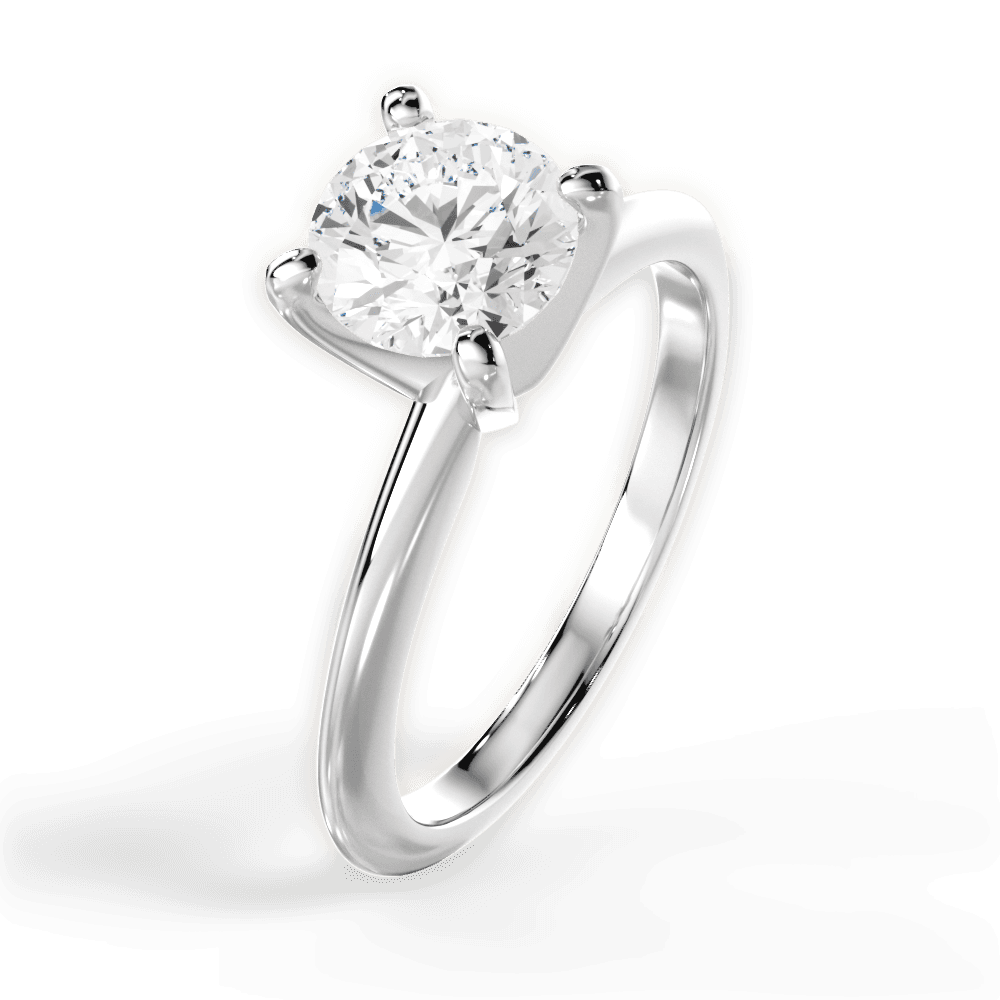 The Milena Solitaire Engagement Ring Lotus Diamond