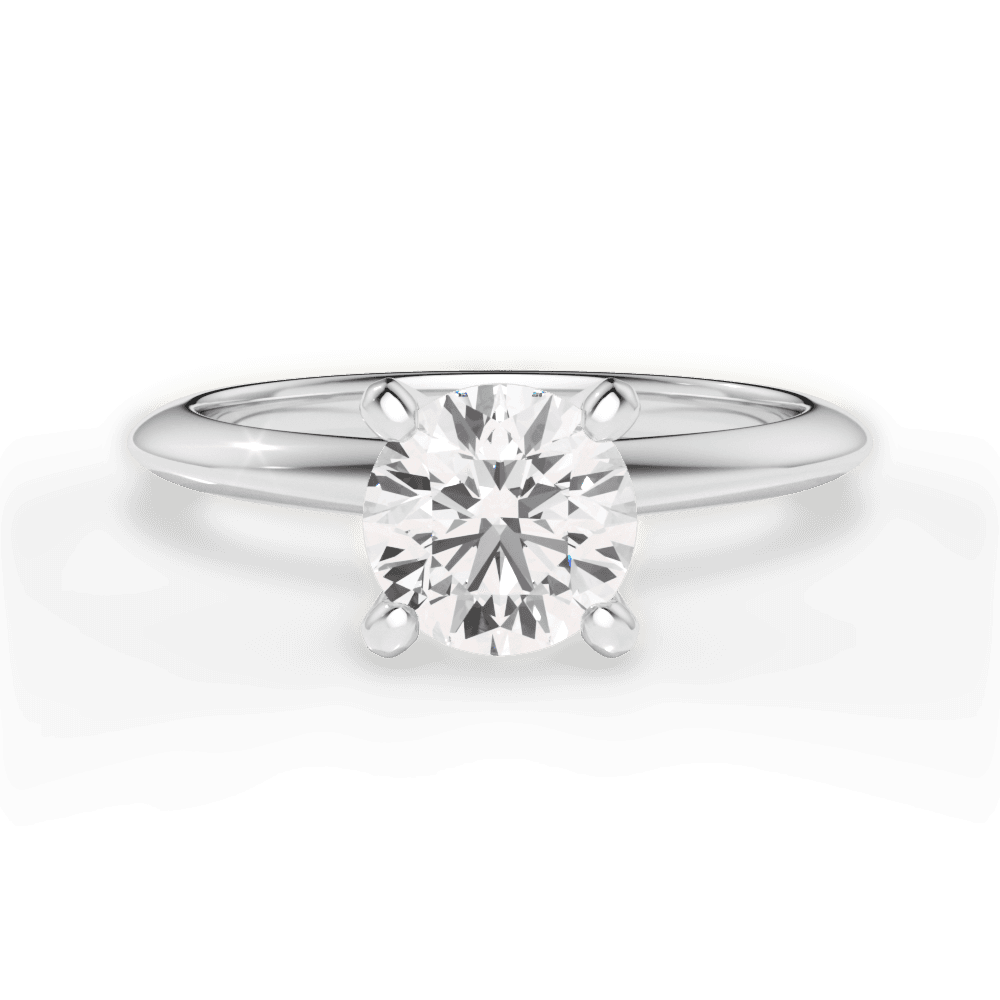 The Milena Solitaire Engagement Ring Lotus Diamond