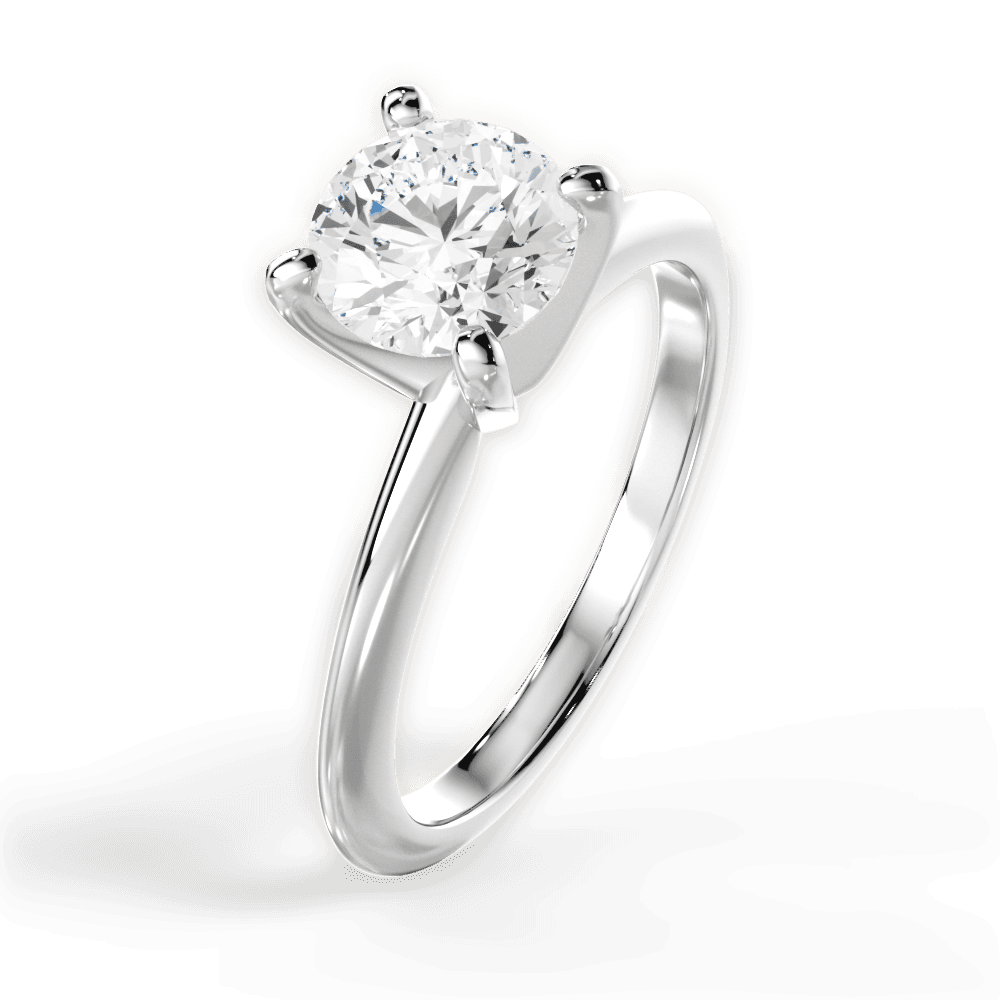 The Milena Solitaire - Lotus Diamond