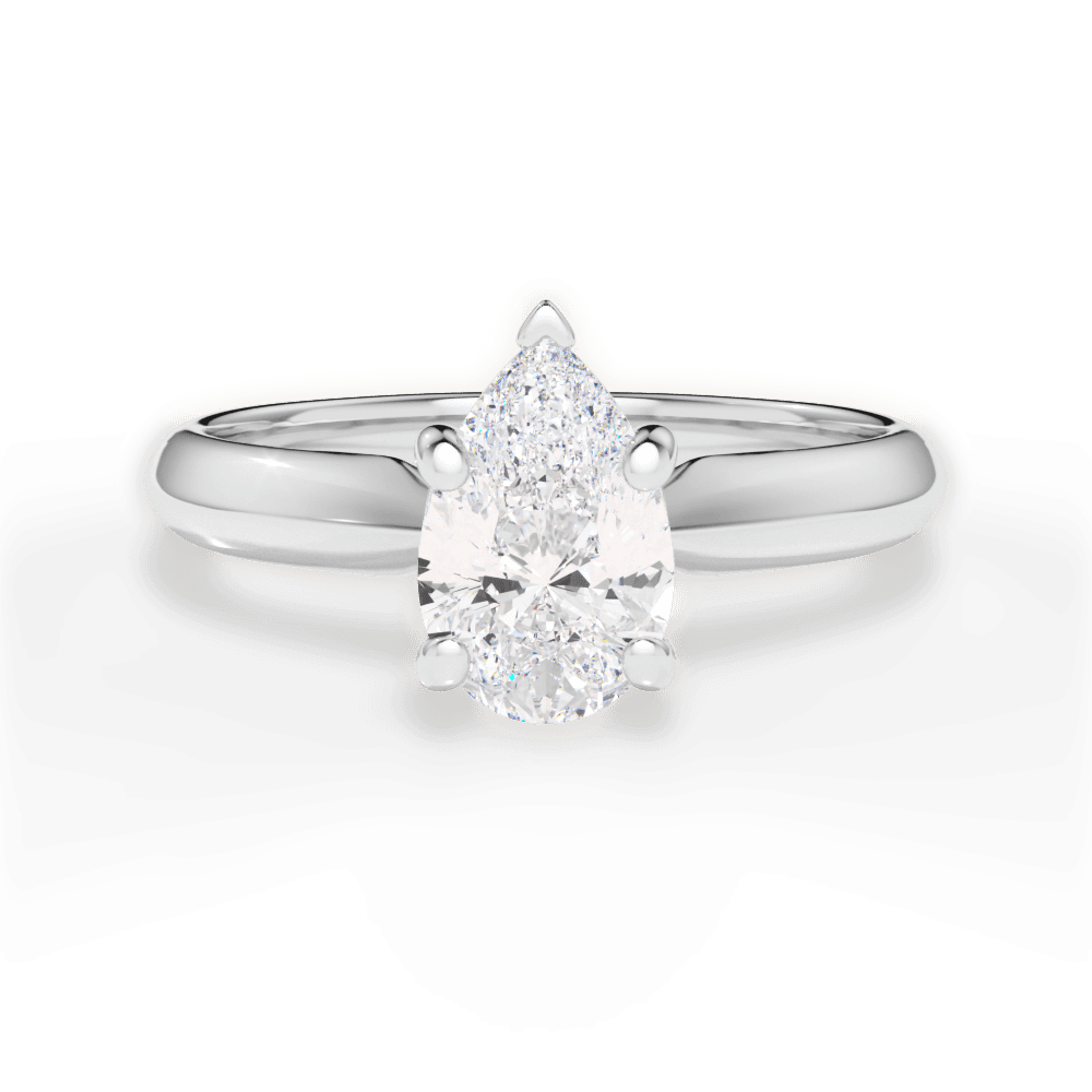 The Ottilie Solitaire - Lotus Diamond