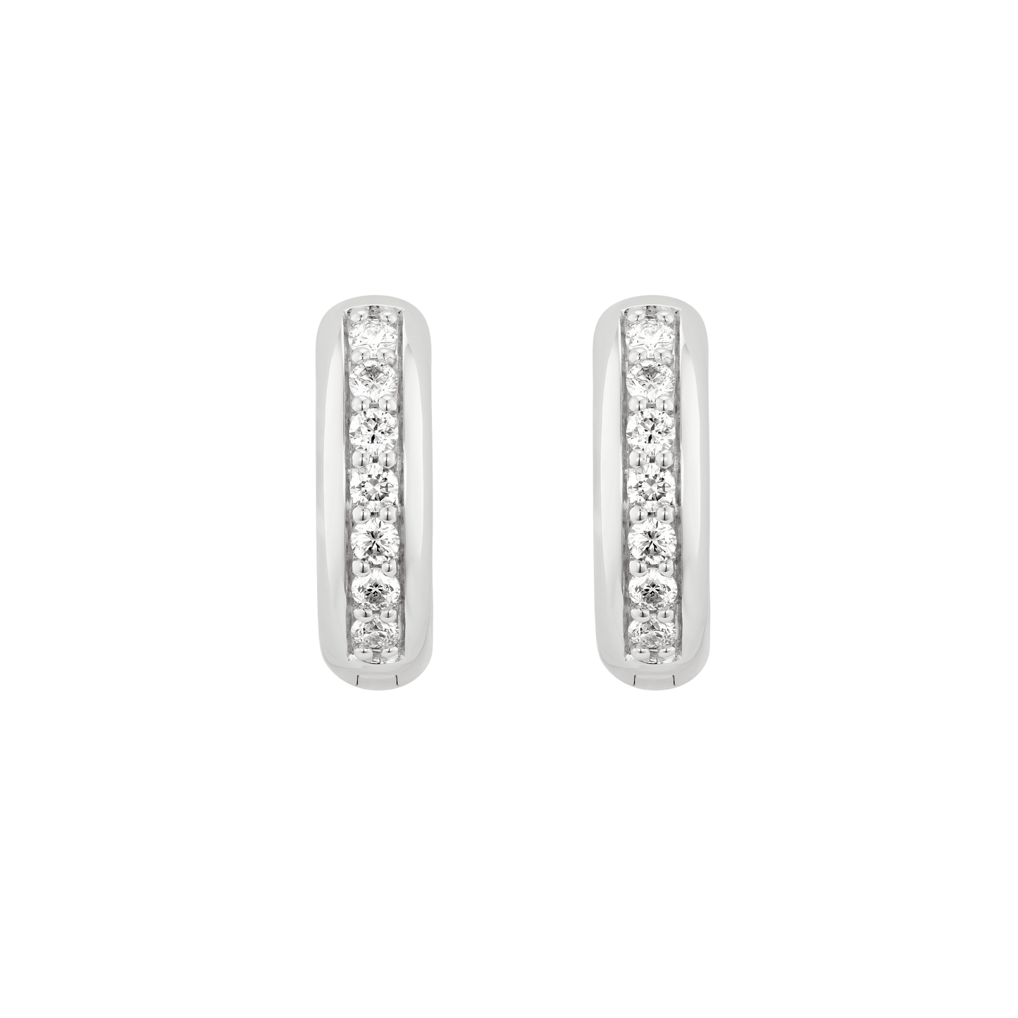 The Passage Hoop Earrings - Lotus Diamond