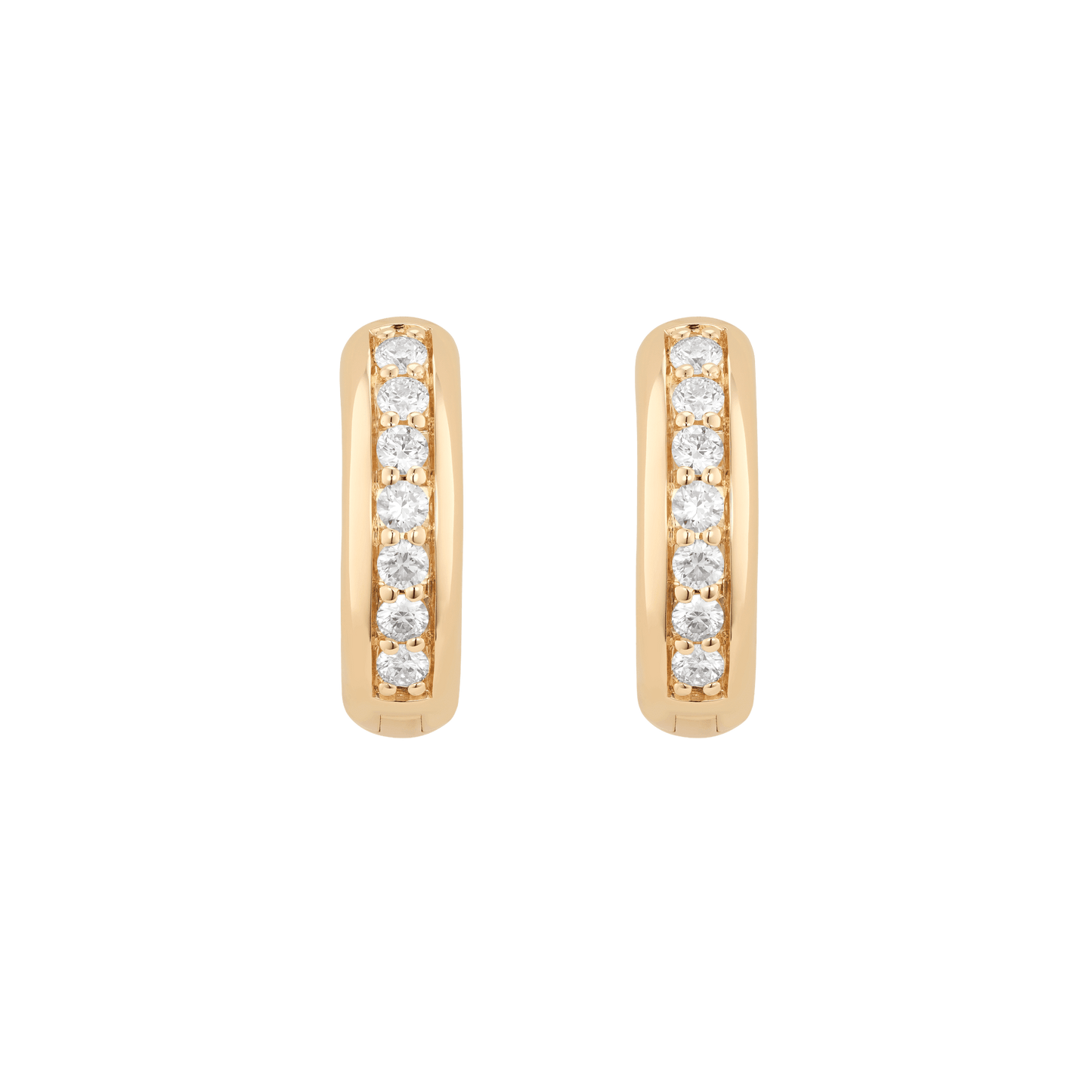 The Passage Hoop Earrings - Lotus Diamond